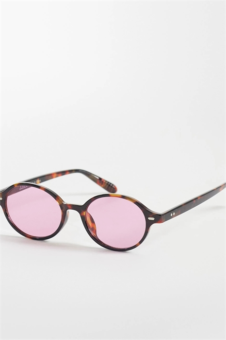 Овальные солнцезащитные очки в тонкой оправе артикул 154134969