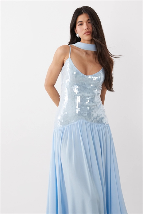 Макси-платье с пайетками артикул 155250106