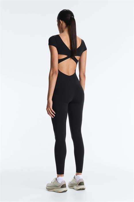 Комбинезон с короткими рукавами из компрессионного материала артикул 156484010