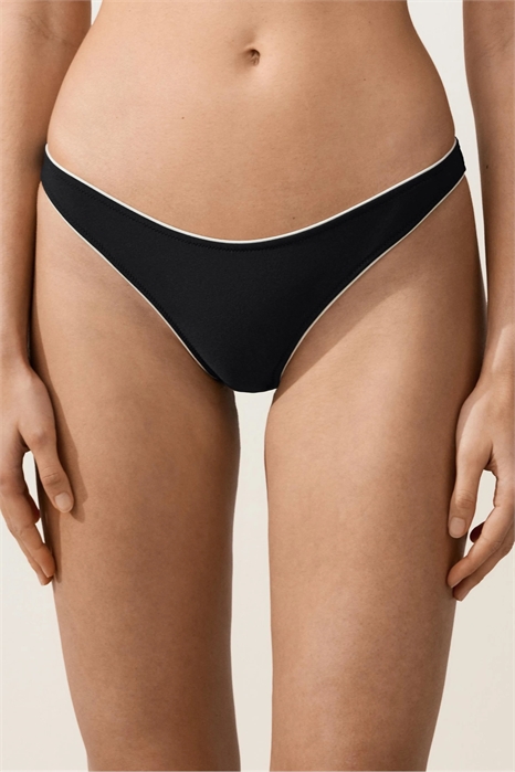 Трусики-бикини со средней степенью закрытия и резинкой с V-образным вырезом артикул 156482894