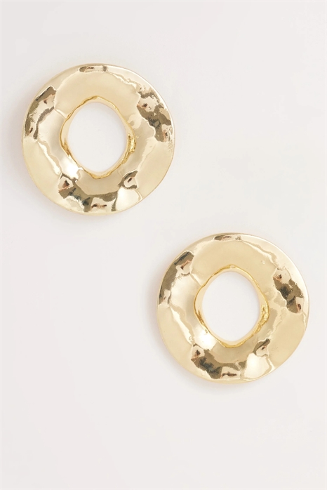 Эксклюзивные крупные серьги из кованого металла артикул 155333957