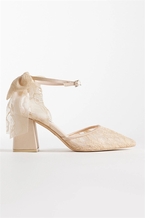 Свадебные туфли Be Mine с широким верхом, каблуком-блок и бантиком артикул 150075326