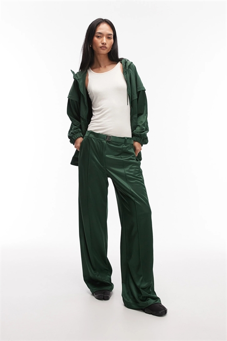 Брюки с прямыми брючинами и ремнем артикул 149959761