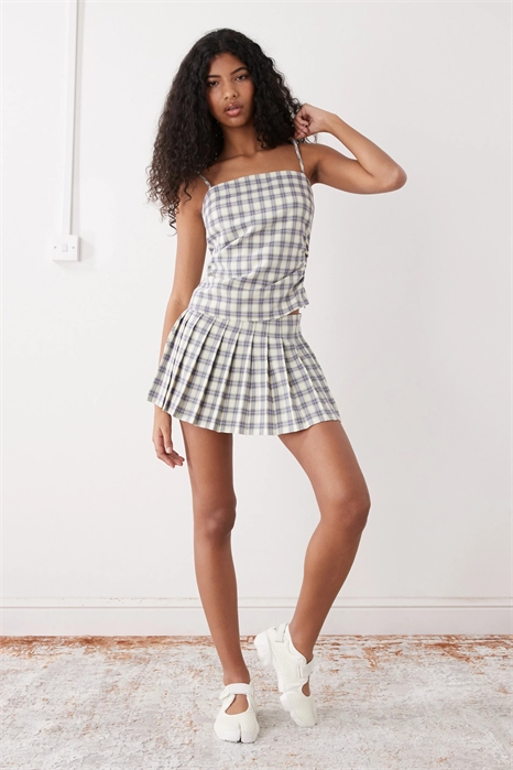 Мини-юбка в клетку co-ord артикул 154142356