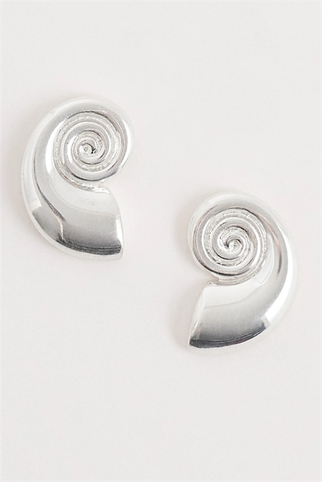 Серьги-гвоздики с ракушкой артикул 154336129