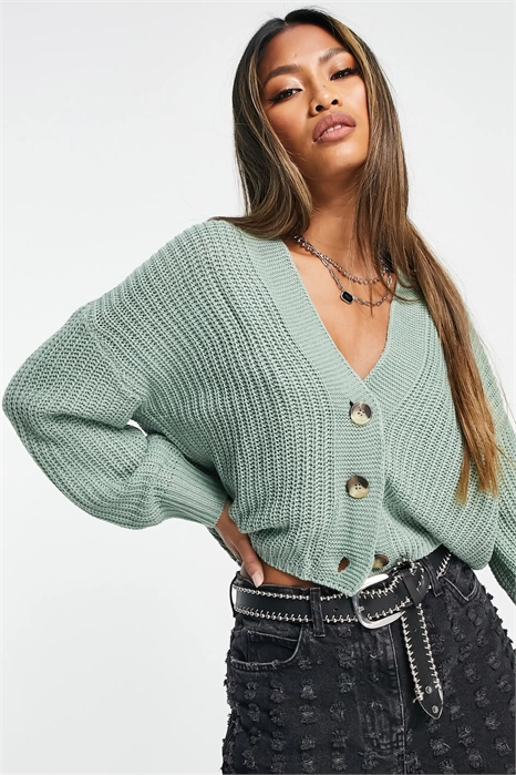 Кардиган из ребристой вязки артикул 118973972