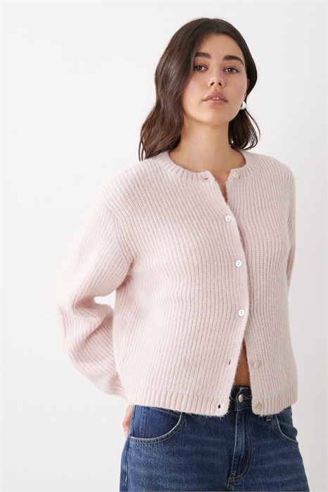 Вязаный кардиган на пуговицах артикул 153807291