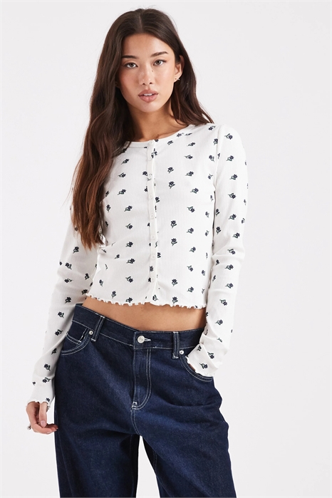 Кардиган с цветочным принтом артикул 151055098