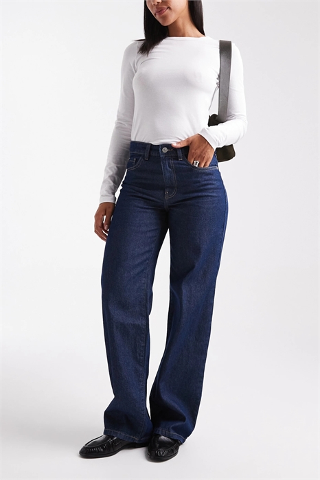 Джинсы Kirsa средней посадки с прямыми брючинами артикул 150747279