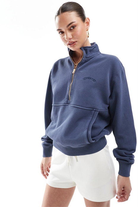 Свитшот Essential с логотипом и удлиненной застежкой-молнией артикул 143445528