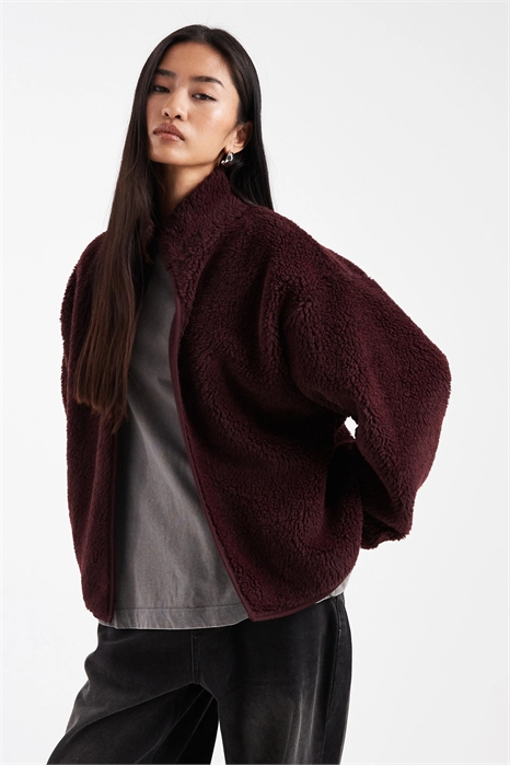 Флисовая кофта с воротником-воронкой артикул 152418252