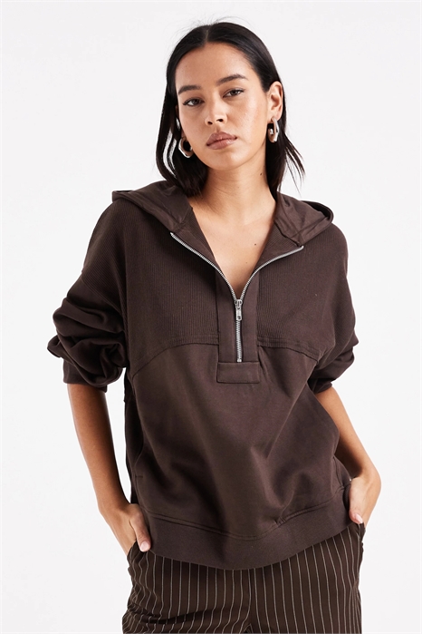 Худи на швах с вставками из ткани «вафелька» артикул 148305390