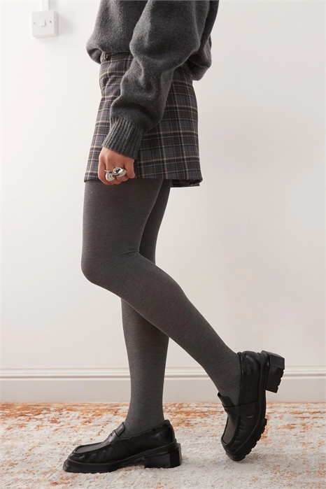 Уютные хлопковые серые колготки артикул 148298917