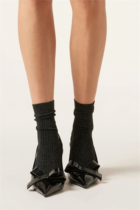 Носки с блестками и ребристой текстурой артикул 154058470