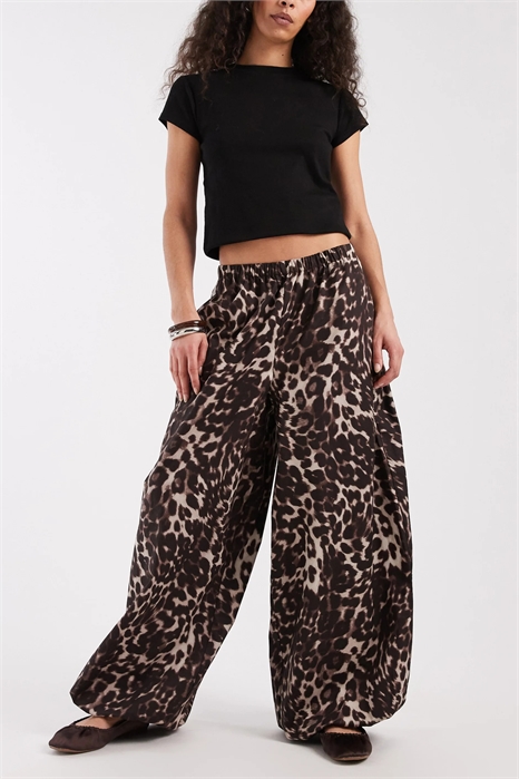 Брюки-балоны из смеси хлопка и нейлона, надеваемые через голову артикул 153887231