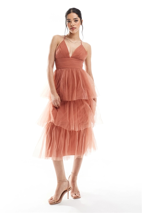 Платье средней длины для подружки невесты «Одетт» артикул 143754084