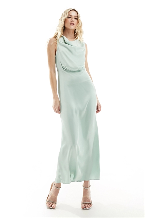 Макси-платье с капюшоном для подружки невесты артикул 133197755