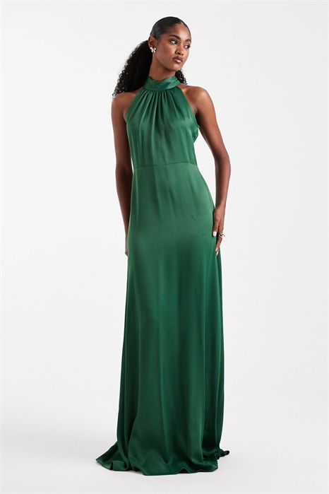 Макси-платье с завязками на шее для подружки невесты артикул 149657518