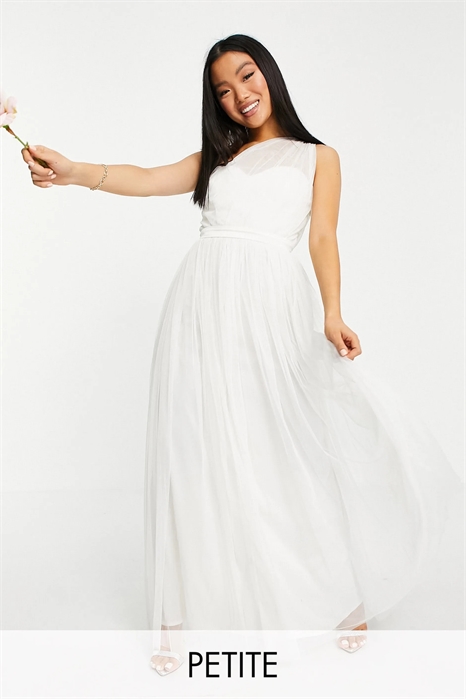 Anaya With Love — макси-платье из тюля с одним плечом, модель Petite артикул 1854913