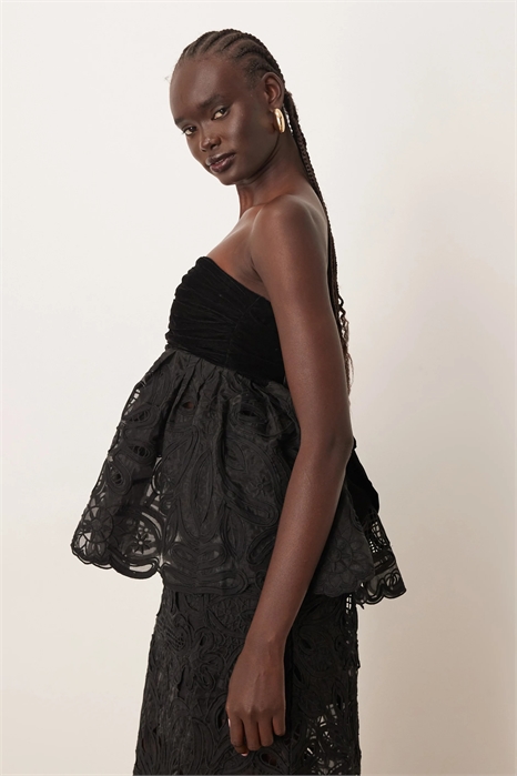 Бандаж из бархата с цветочным принтом Cornelli Top co-ord артикул 148604984