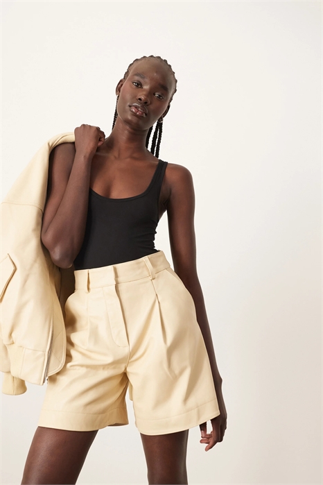 Городские шорты из кожи премиум-класса co-ord артикул 141637832