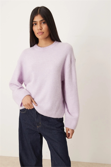 Свитер из шерсти альпаки с круглым вырезом артикул 154055983