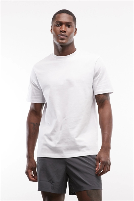 Футболка из плотной хлопчатобумажной ткани прямого кроя с технологией быстрого высыхания артикул 155868986