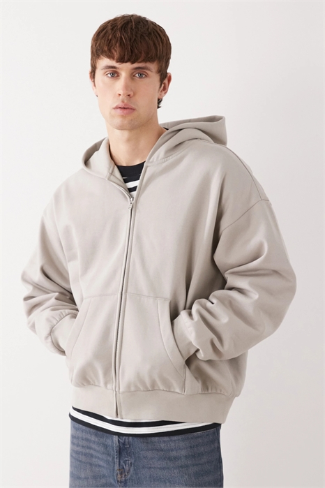 Худи с капюшоном и длинной застежкой-молнией артикул 155702103