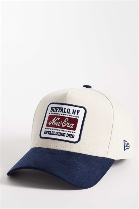 Кепка с логотипом E-frame и козырьком из замши контрастного цвета артикул 154894924