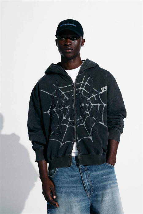 Толстовка на молнии со Спайдерменом артикул 156398225