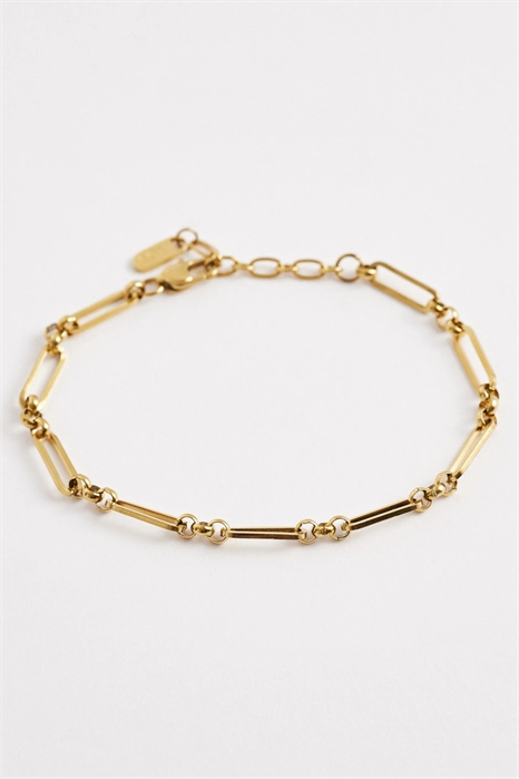 Браслет из нержавеющей стали с овальными звеньями, водонепроницаемый артикул 155536291