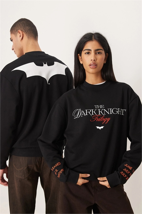 Универсальная толстовка свободного кроя с принтом Бэтмена артикул 150987255