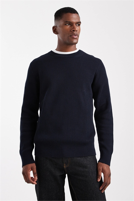 Свитер с ребристой вязкой артикул 148489048