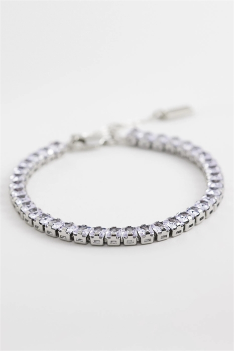 Браслет-теннис с квадратными цирконами артикул 155391417