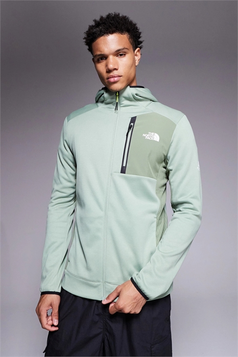 Флисовая кофта с капюшоном и полной застежкой-молнией для горного спорта артикул 149564075