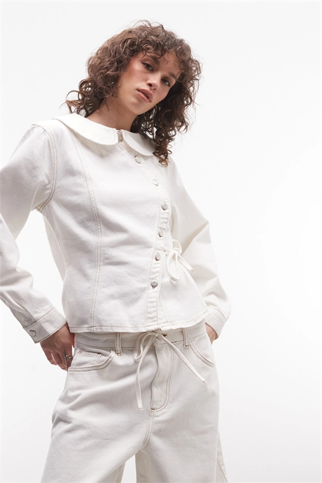 Куртка с затянутой талией артикул 156086805