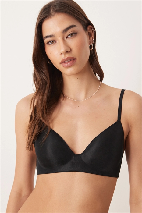 Бюстгальтер из прозрачной маркизеты с легкой подкладкой и без косточек артикул 154165061