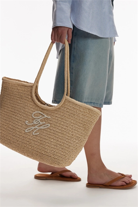 Сумка-тоут из рафии артикул 154164164