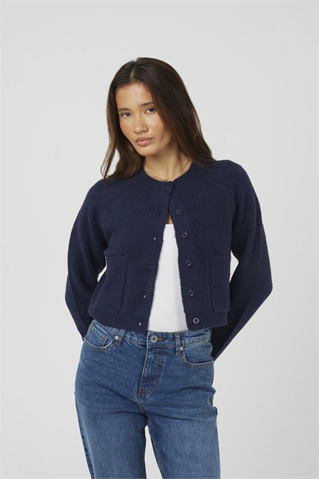 Мягкий вязаный кардиган с рукавами реглан артикул 156258602