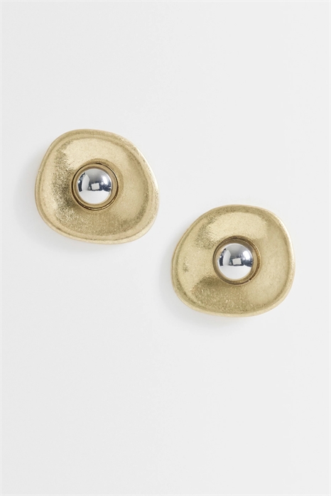 Серьги-гвоздики Cece с круглым акцентом артикул 155594154