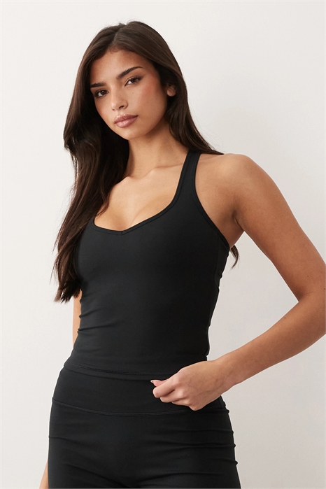 Мягкий жилет с V-образным вырезом и встроенным бюстгальтером артикул 153405058