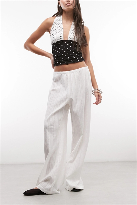 Брюки из фактурного хлопка артикул 155696910