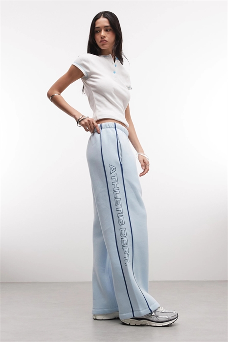 Джоггеры с широкими боковыми вставками артикул 154012329