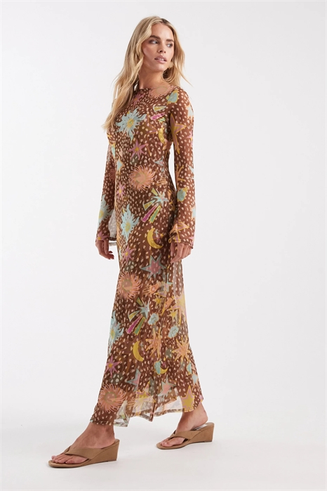 Платье-макси Petite Aria из сетчатого материала артикул 154964851