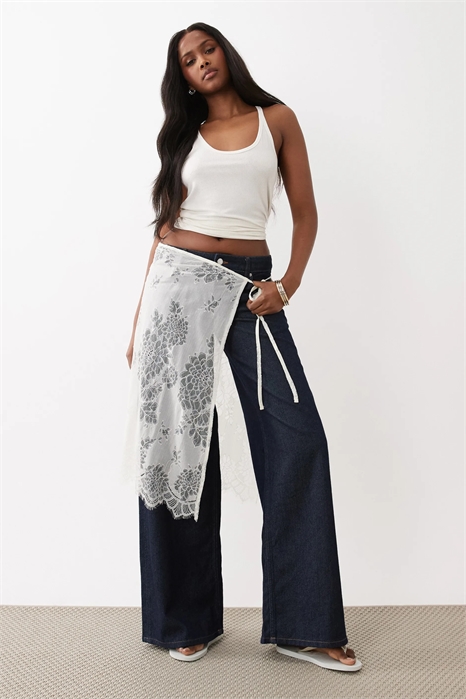 Юбка-накидка из кружева артикул 155723211