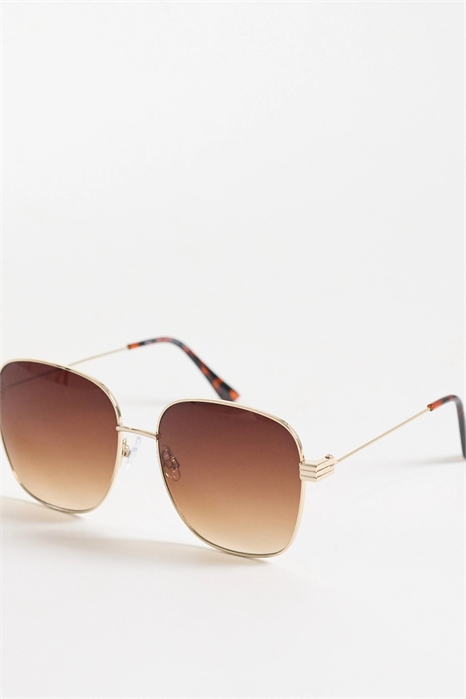 Металлические солнцезащитные очки большого размера артикул 155472590
