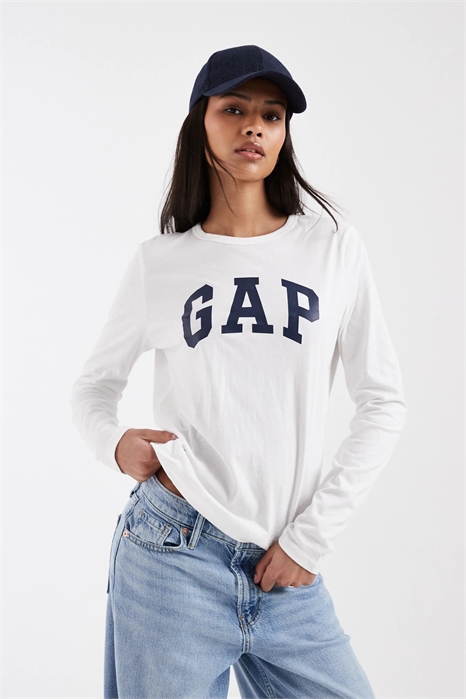 Футболка с длинным рукавом и большим логотипом артикул 151786337