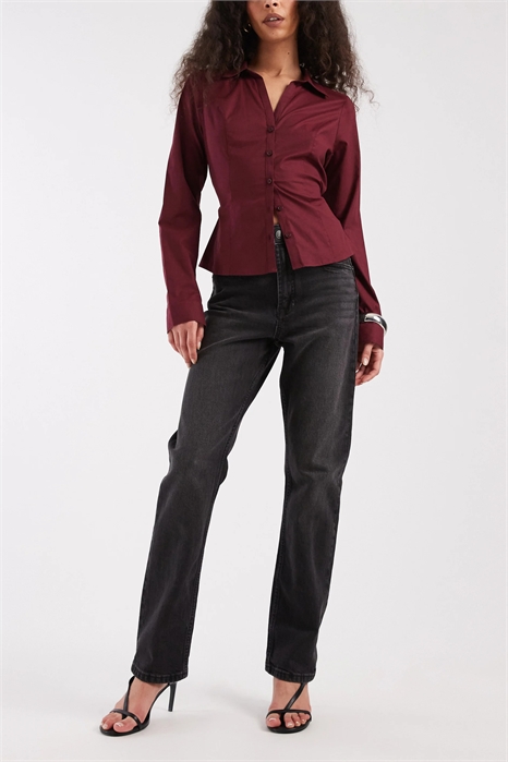 Джинсы-сигаретки с высокой талией артикул 149040619