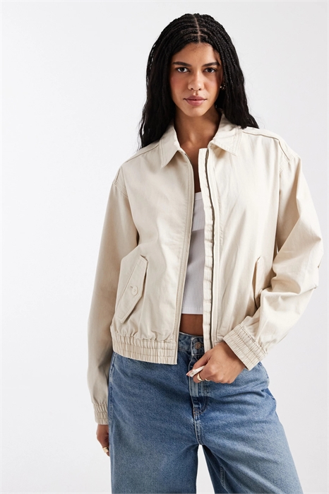 Бомбер из вымытого хлопка артикул 151340300