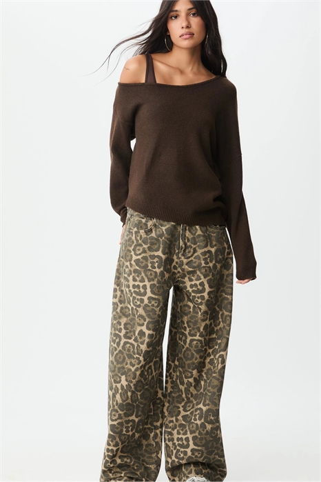 Свитер из асимметричного трикотажа артикул 152674664